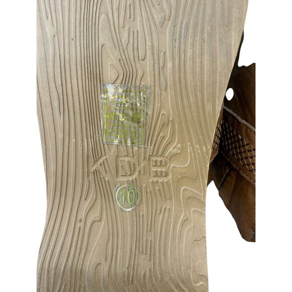 Kelsi Dagger Brooklyn Brown Leather Slip On Mules w Buckle Women's Size 10 EUC - Picture 10 of 10